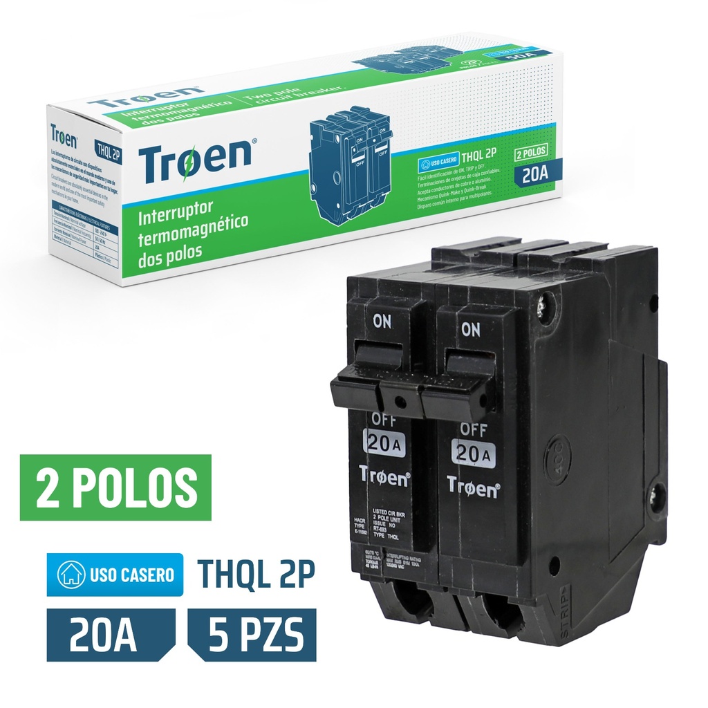 Breaker Doble 20A TROEN