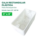 Cajilla Plastica Rectangular 2 X 4" TROEN