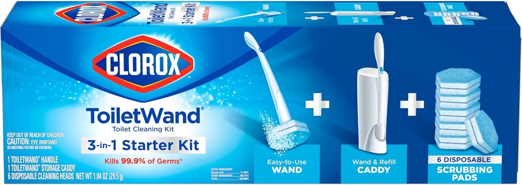CLOROX Toilet Wand 3in1 Starter Kit