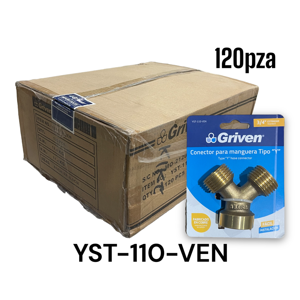 Conector para Manguera Tipo Y 3/4" GRIVEN