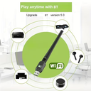 Adaptador Inalambrico USB WiFi 2in1 BT5.0 650m