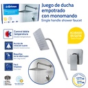Set de Regadera Cuadrada 8" con Monomando GRIVEN