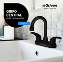 Grifo Central para Lavamanos Tipo Bar GRIVEN Black Series