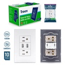 Tomacorriente Doble con USB TROEN