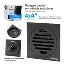 Desague de Piso con Valvula Anti-olores GRIVEN