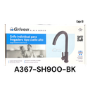 Grifo Individual para Fregadero Tipo Cuello Alto GRIVEN Black Series