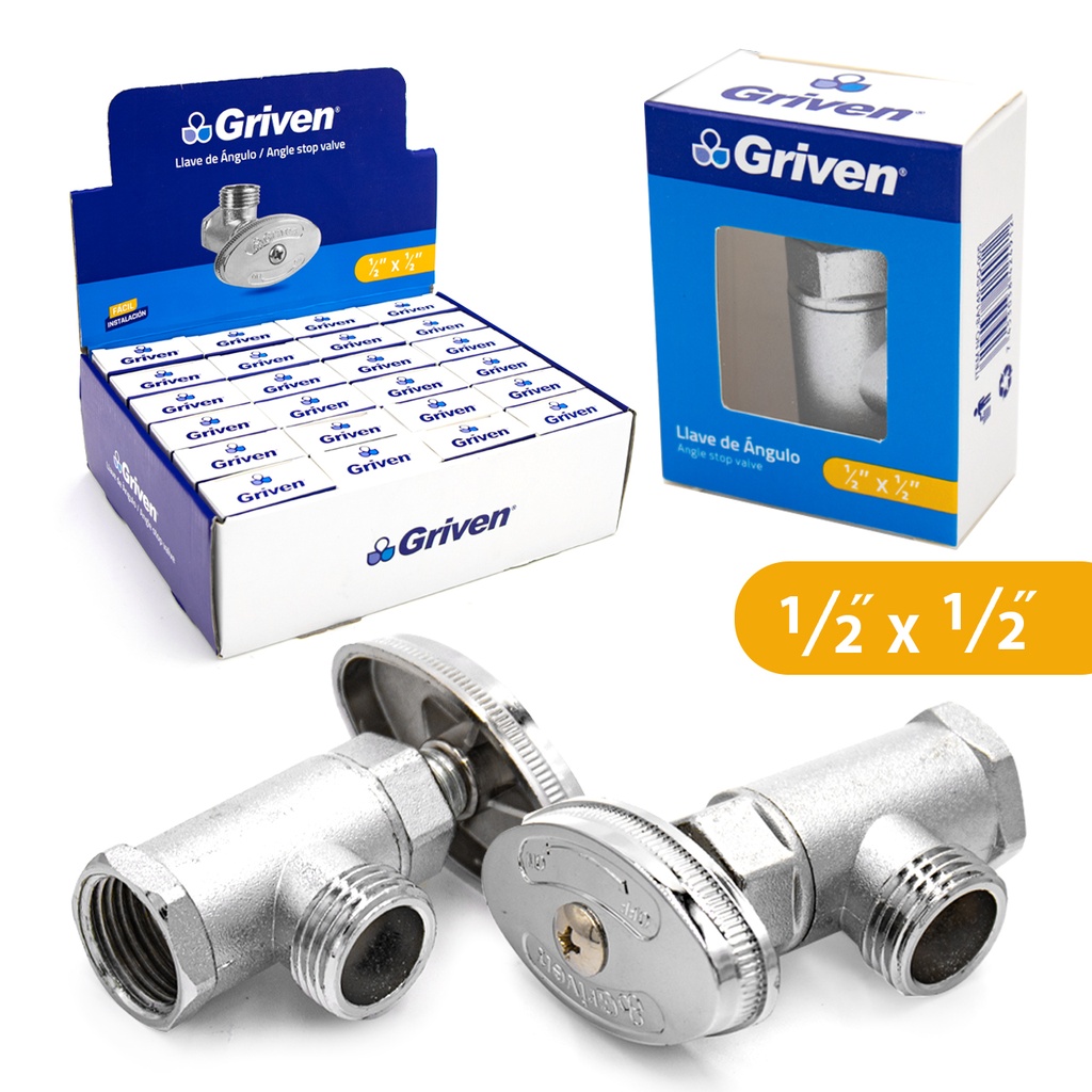 Llave de Angulo 1/2 X 1/2" GRIVEN