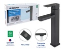 Grifo Monomando para Lavamanos Cuello Alto GRIVEN Black Series