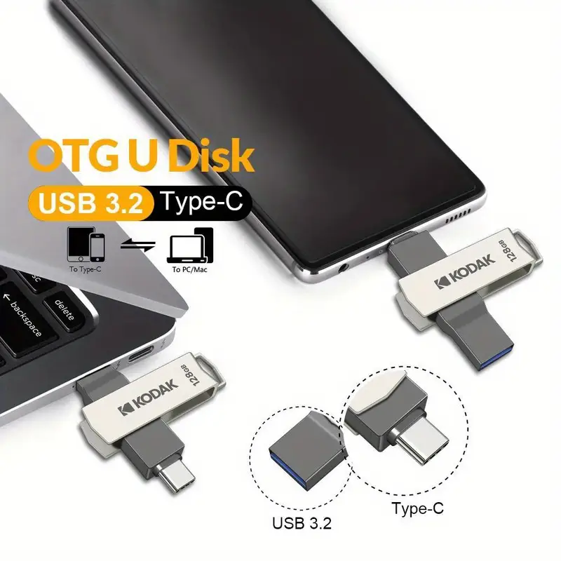 KODAK Dual USB Flash Drive 3.2 128GB