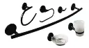 Juego de Accesorios para Baño 6pza GRIVEN Black Series