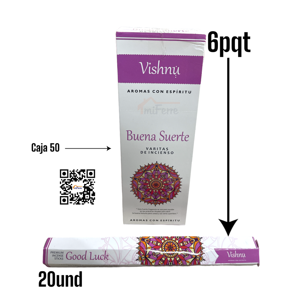 Incienso Buena Suerte VISHNU SAV