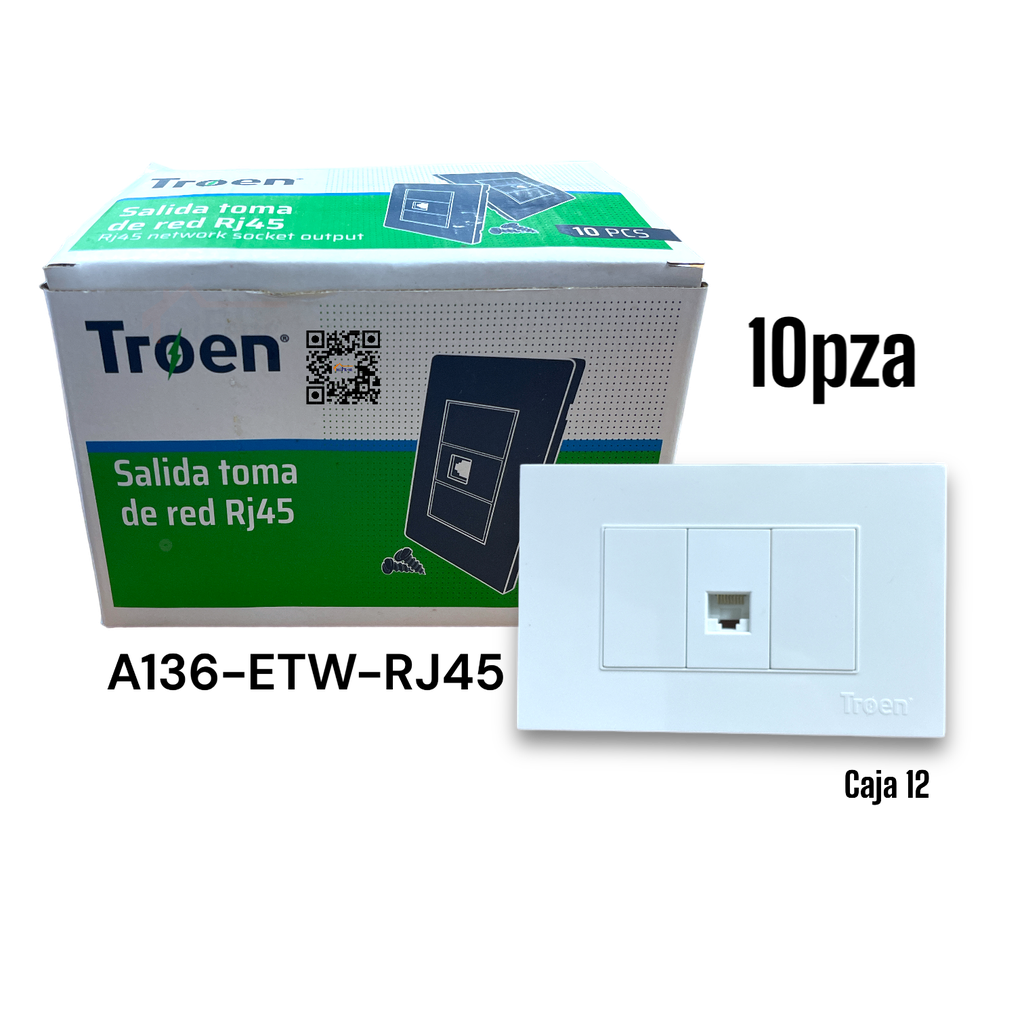 Salida Toma de Red RJ45 TROEN