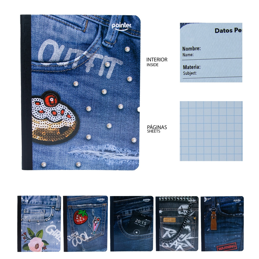 Cuaderno Cosido de Cuadrito 200pag POINTER