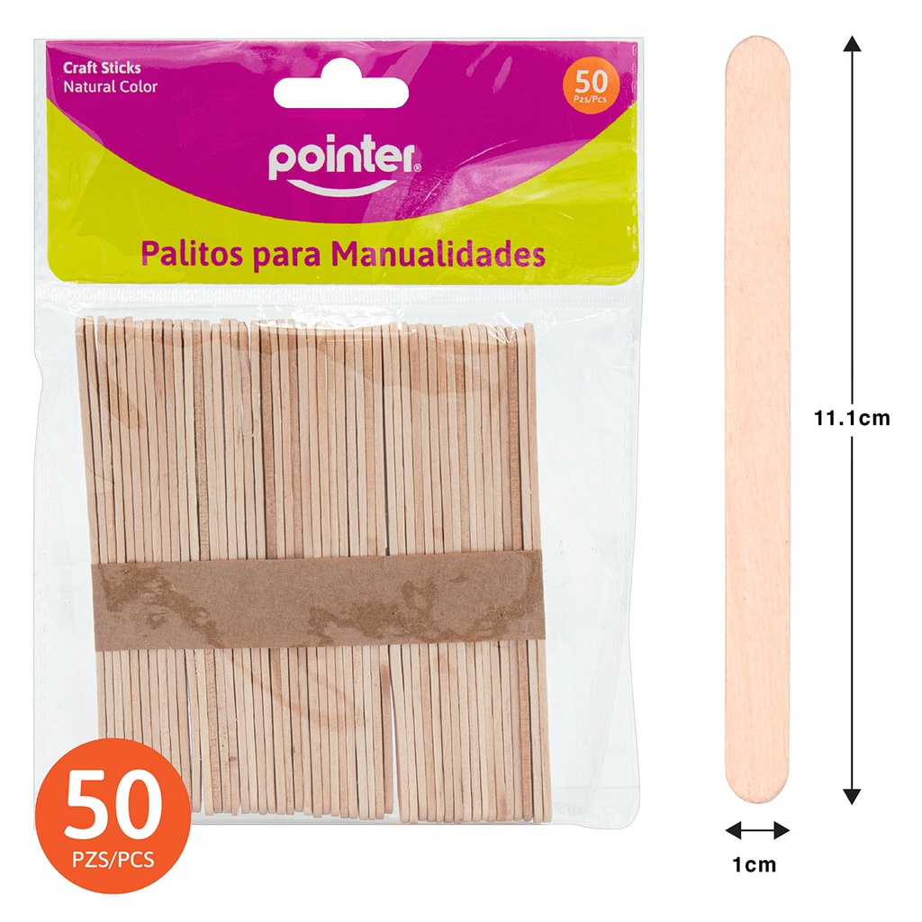 Palitos de Paleta 50pza POINTER