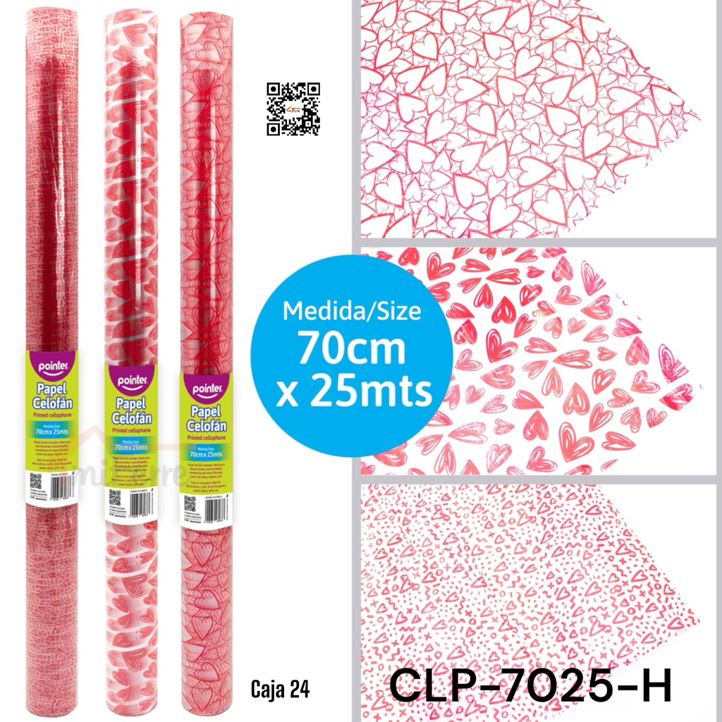 Papel Celofan 70cm X 25m POINTER