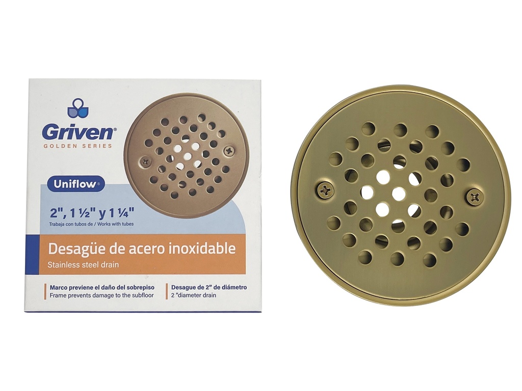 Desague de Piso de Acero Inoxidable GRIVEN Golden Series