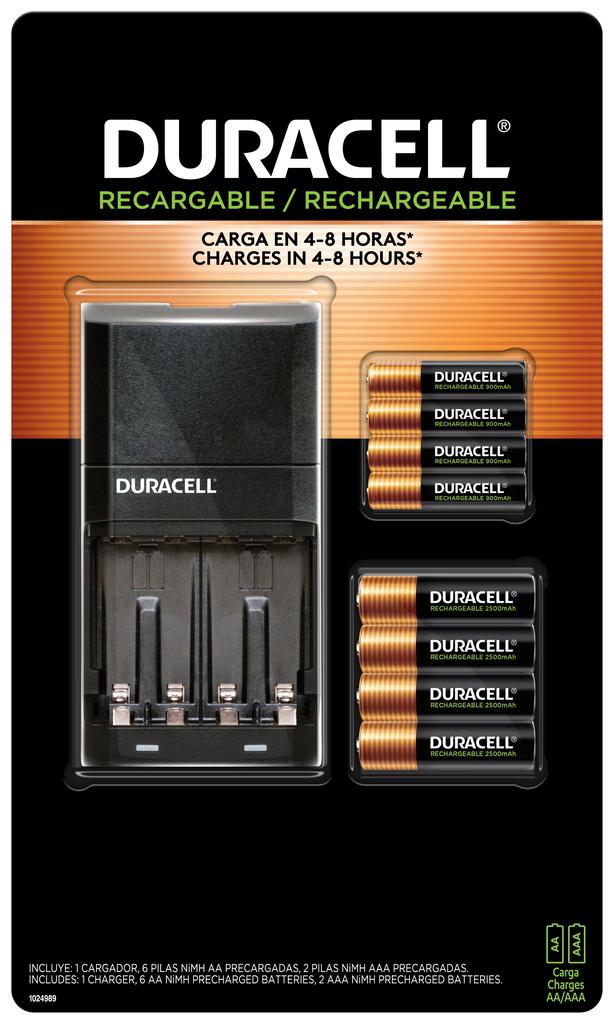 Set de Recarga para Bateria AA y AAA DURACELL