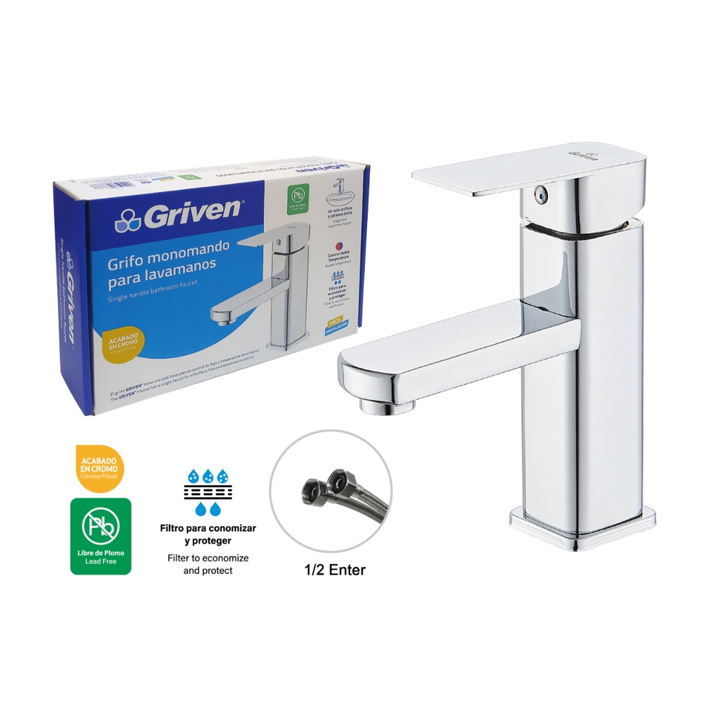 Grifo Monomando para Lavamanos GRIVEN