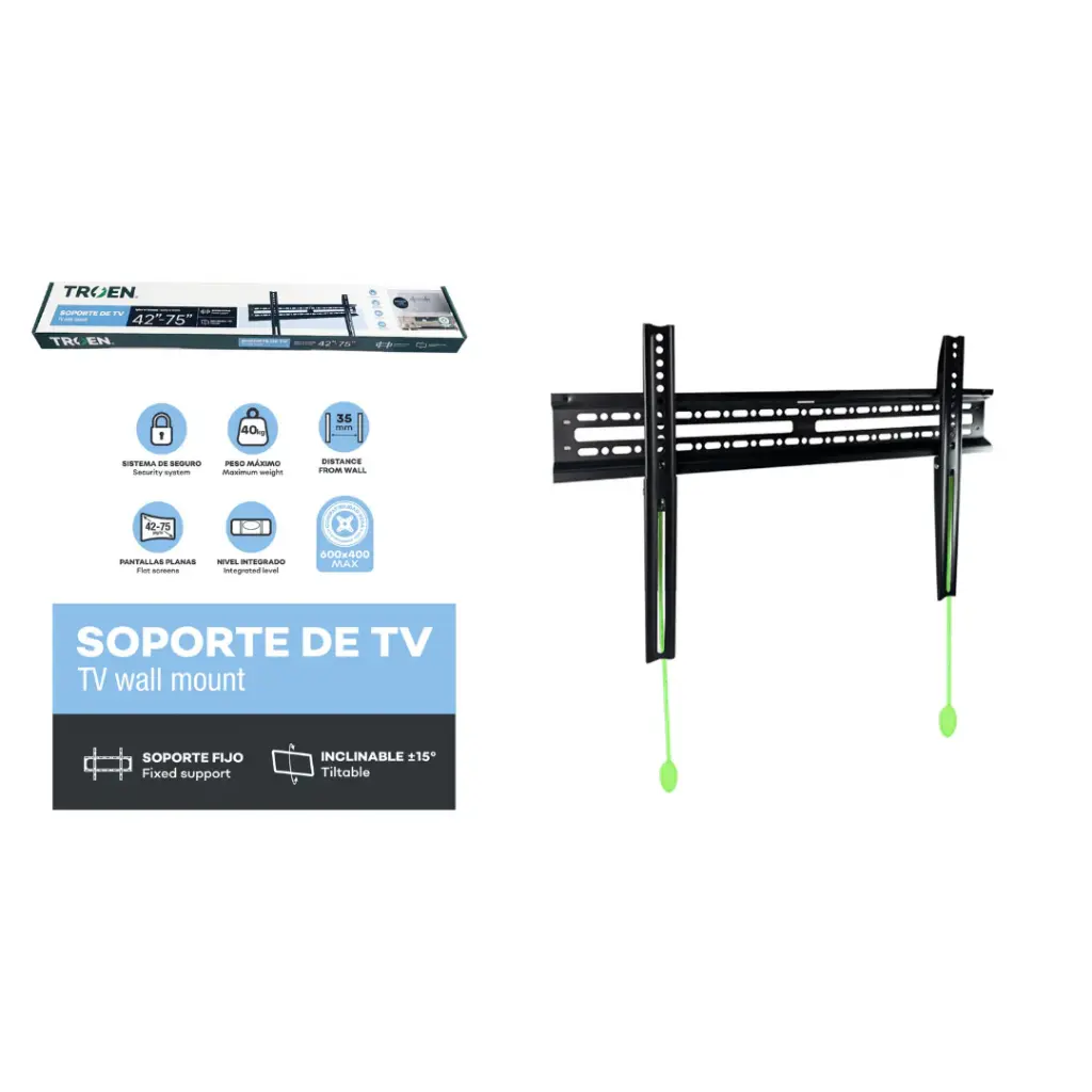 Soporte para TV 42-75" Fijo TROEN