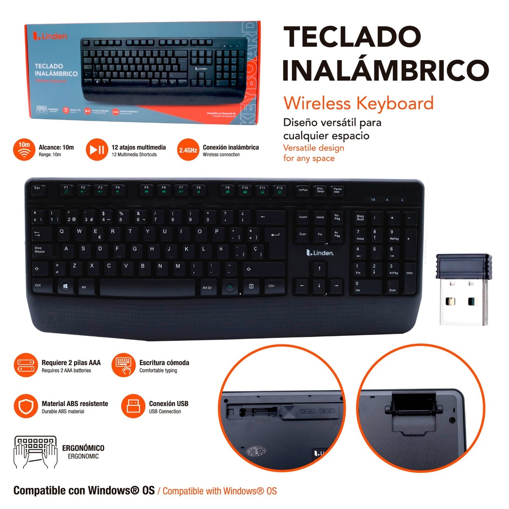 Teclado Inalambrico LINDEN