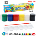 Tempera 6colores POINTER