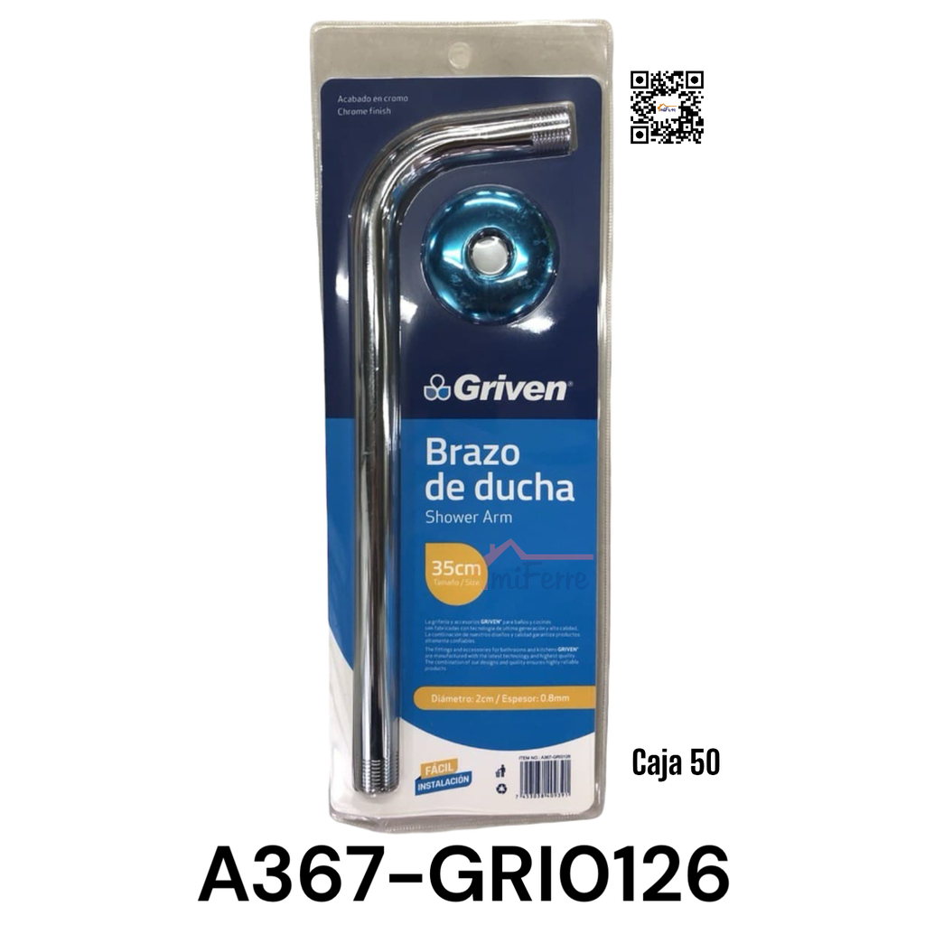 Brazo de Ducha 30cm GRIVEN