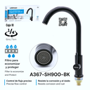 Grifo Individual para Fregadero Tipo Cuello Alto GRIVEN Black Series