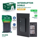10-Pack Interruptor Doble TROEN 