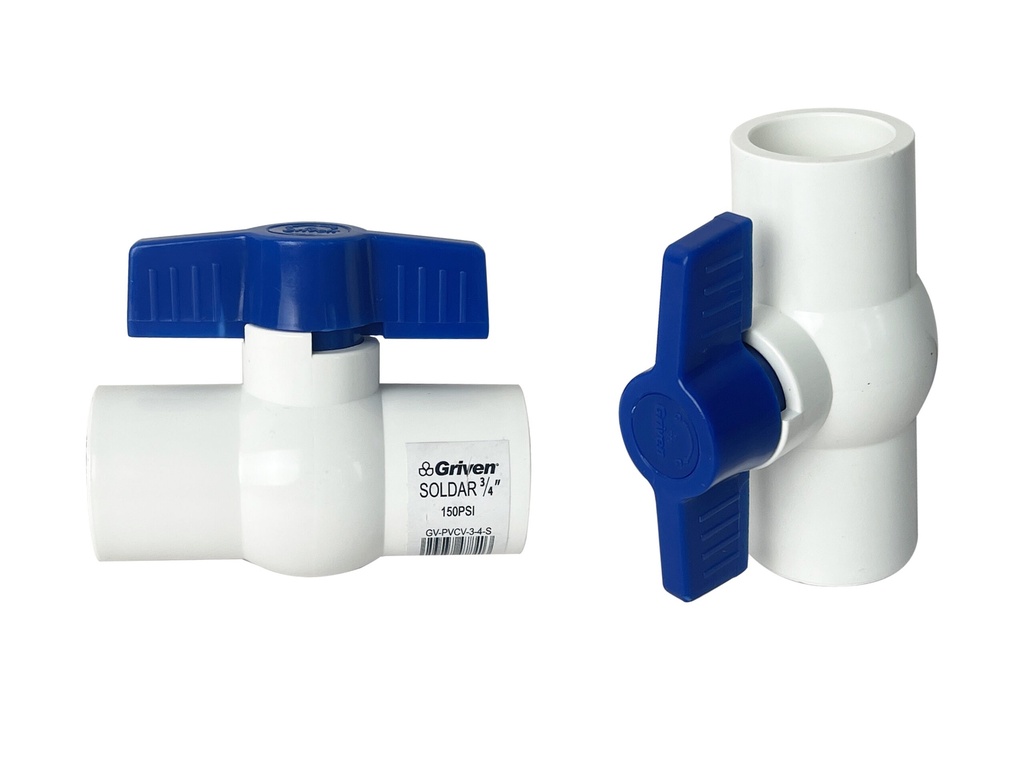 Llave de Paso PVC 3/4" GRIVEN