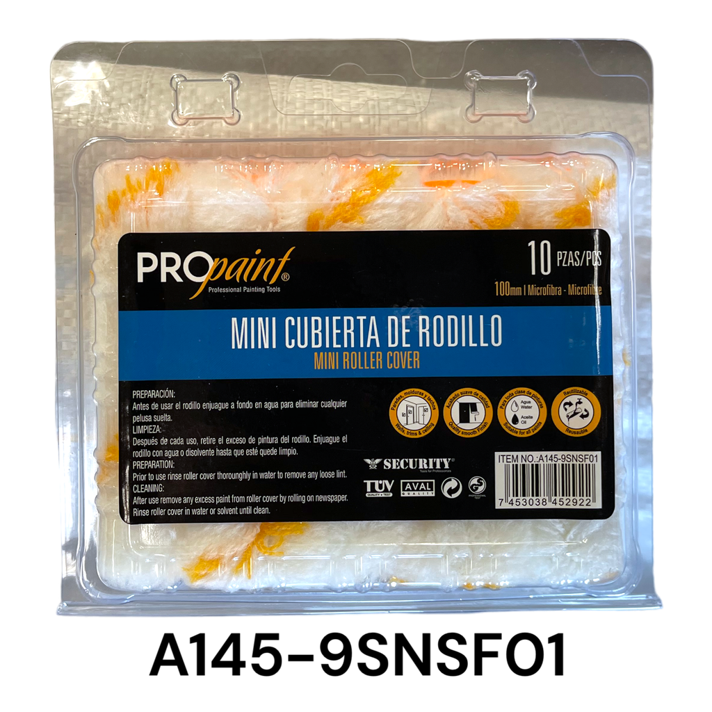 Mini Cubierta de Rodillo 10pza PROpaint