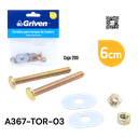 Tornillos para Tanque de Inodoro 6cm GRIVEN