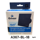 Desague de Piso con Regilla de Acero Inoxidable GRIVEN Black Series