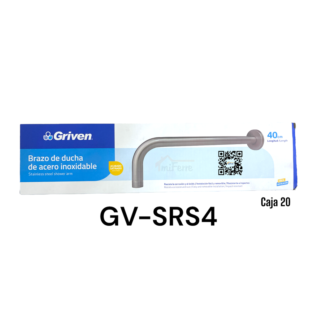 Brazo para Ducha Redonda GRIVEN