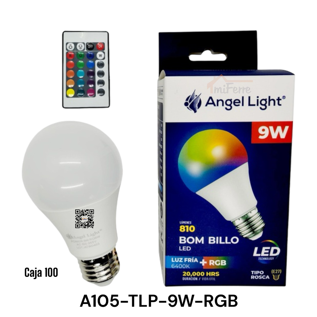 Bombillo Led RGB 9W 6400K ANGEL LIGHT
