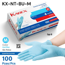 Guantes de Nitrilo M 100pza Azul KAREX