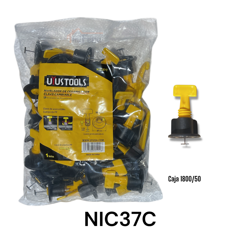 Nivelador de Ceramica con Clavo Cambiable 50pza UYUSTOOLS