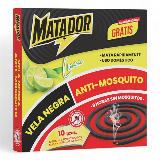 [MAT-MSC13-10-LMN] Mechita MATADOR Limon 10pza