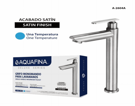 [A-2604A] Grifo Monomando para Lavamanos AQUAFINA