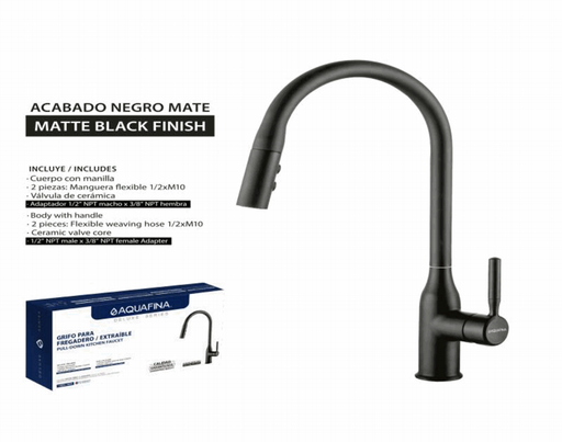 [A-8381B] Grifo para Fregadero Cabezal Extraible AQUAFINA