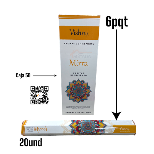 Incienso Mirra VISHNU SAV