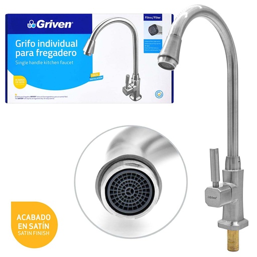 [A367-SH008B] Grifo Individual para Fregadero GRIVEN