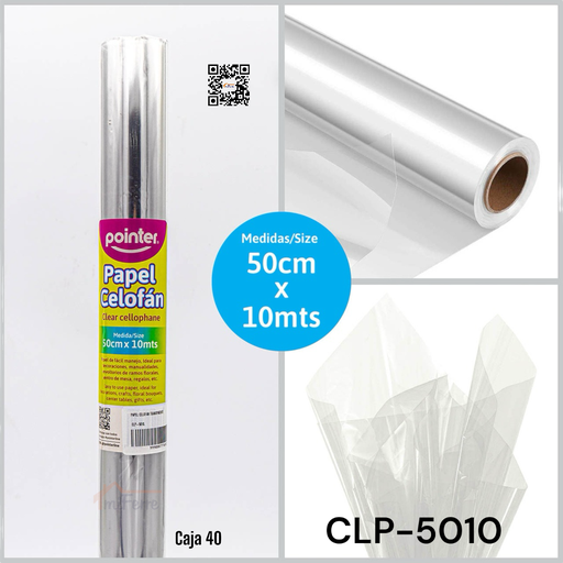 [CLP-5010] Papel Celofan 50cm X 10m POINTER