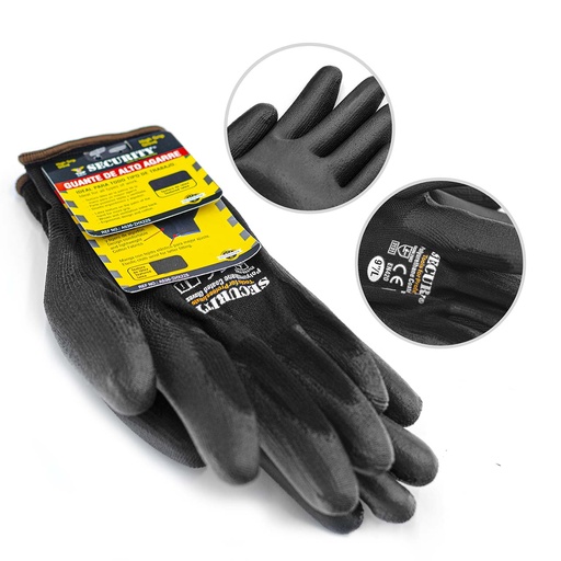 [A536-ZHX225] Guantes de Alto Agarre SECURITY (12pares)