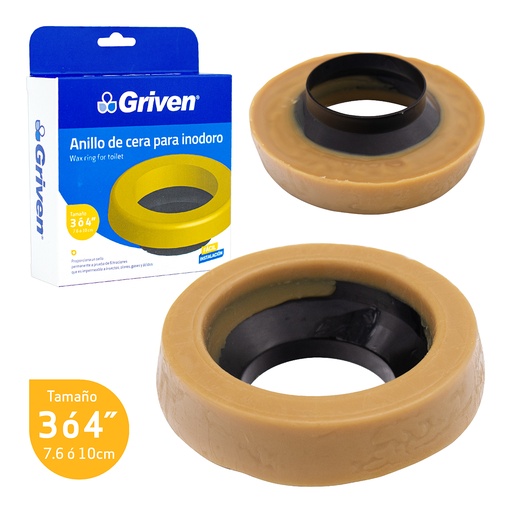 [A367-WR001] Anillo de Cera para Inodoro GRIVEN