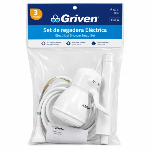 [GV-GT04-SET] Set de Regadera Electrica GRIVEN