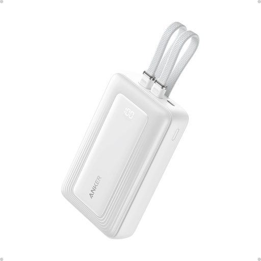[A1680H22] ANKER Zolo Power Bank 10,000mAh 35W Fast Charging with Dual Built-In Cables