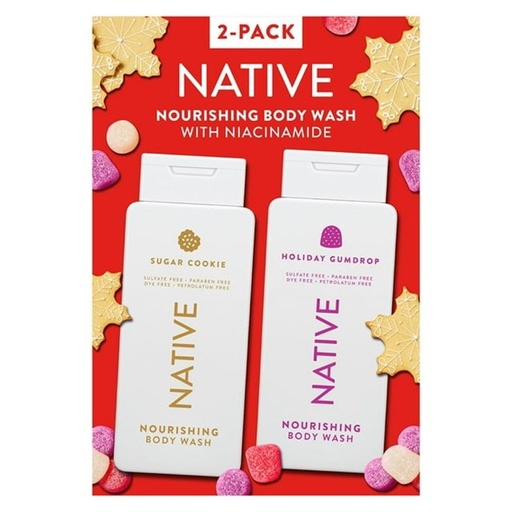 NATIVE Nourishing Body Wash Holiday Variety Pack 18oz (532ml)