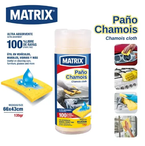 [A164-15RD] Paño Chamois Ultra Absorbente  MATRIX