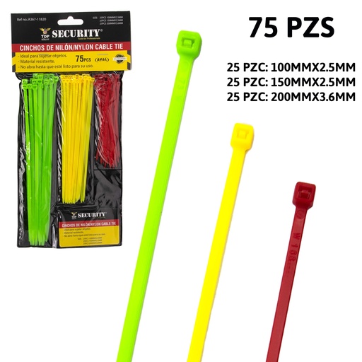 [A367-11820] Sunchos Plasticos 4 - 6 - 8" 75pza 
