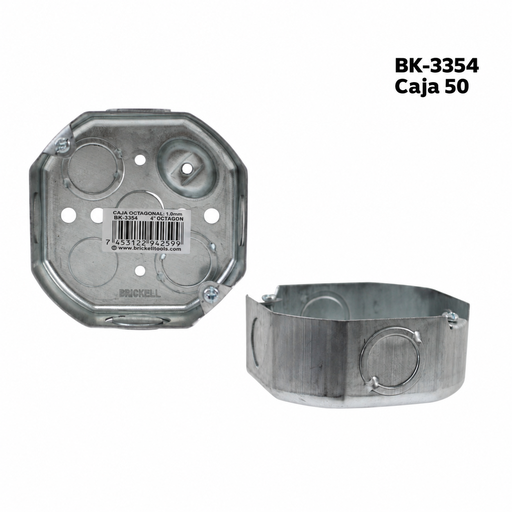 [BK-3354] Cajilla Octagonal 1/2" 1.0mm BRICKELL